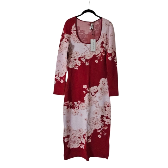 CARA CARA Taylor Jacquard-Knit Midi Dress Large - Picture 2 of 7